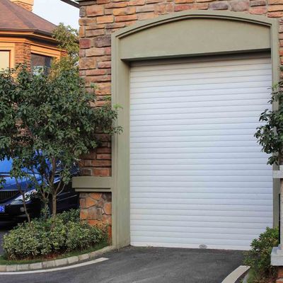 Portas de garagem elétricas de alumínio porta de garagem de rolos seccional