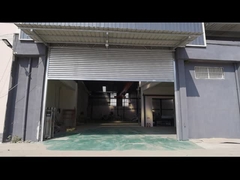 0.8mm Espessura Slat Standard Portão Elétrico Externo Obturador de Aço Portas de Rolhas Industriais